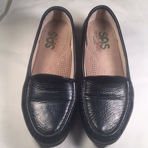 SAS Navy Blue Loafers 7W